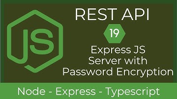 19 Express JS Server with Password Encryption | REST API with Node & TypeScript | UiBrains