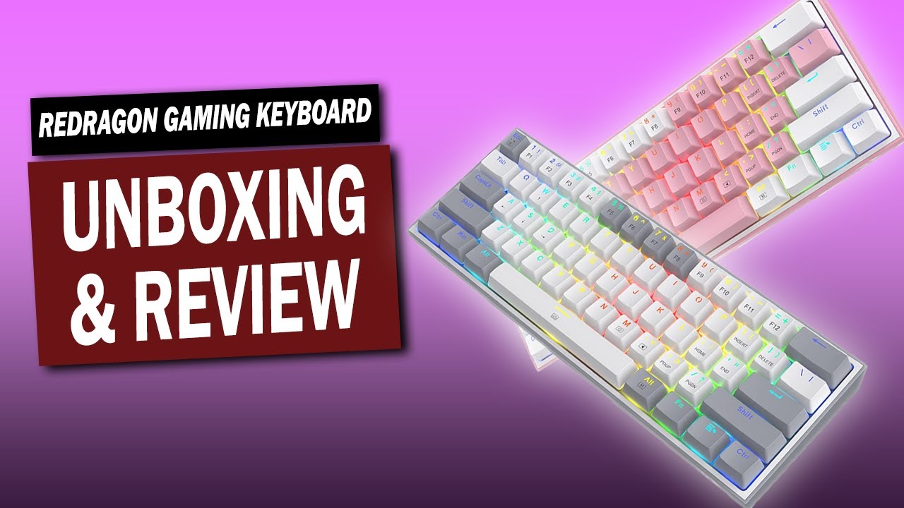 Redragon FIZZ K617 60 Pink Mechanical Gaming keyboard – Redragonshop