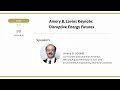 【G-6】Amory B. Lovins Keynote: Disruptive Energy Futures