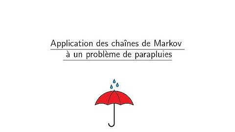 Un problème de parapluies et de chaîne de Markov