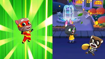 Talking Tom Hero Dash vs Talking Tom Gold Run - Gameplay Walkthrough