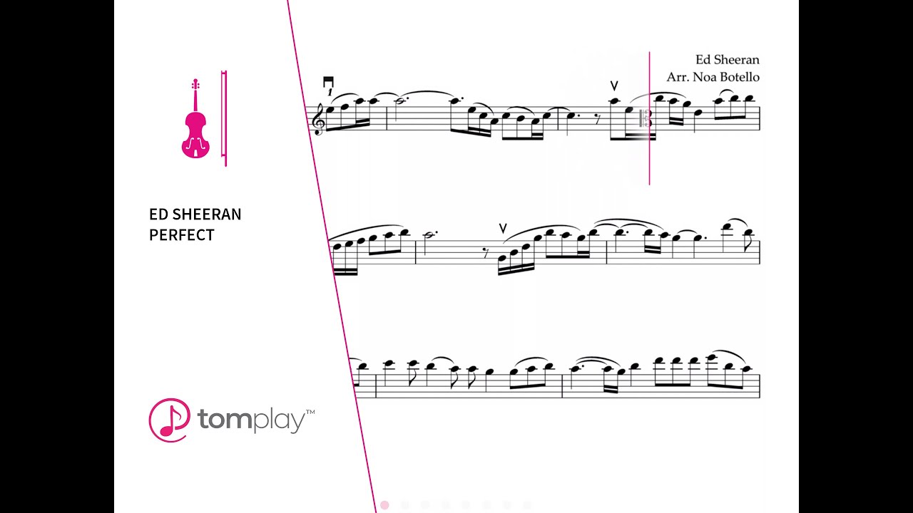 Perfect (Nivel Fácil/Intermedio) (Ed Sheeran) - Partitura Viola