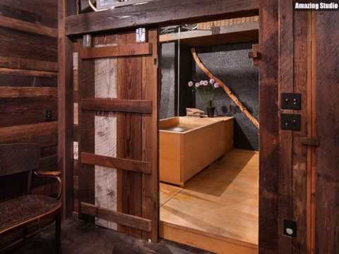 atemberaubende-badezimmer-mit-sliding-scheunentor-und-japanische-badewanne