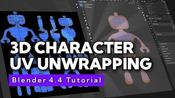 3D Character in Blender 4.4 - UV Unwrapping Tutorial