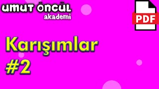 Karışımlar Homojen Ve Heterojen Karışımlar Pdf