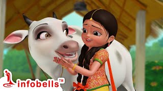 Meri Gaiya Aati Hai - Gaiya Meri | Hindi Rhymes for Children | Infobells #hindirhymes #gaiyameri