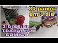 🌻 VLOG 2 DIAS DE PRODUÇÃO COMIGO! MUITO PRODUTIVO!! FIZ 30 BARRADINHOS DE PANO DE PRATO EM 1 DIA💪🏾🤑🔥