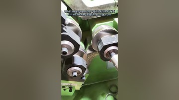 China manual type three rollers thread rolling machine #machine #threadrolling #china #factory