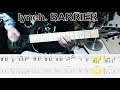lynch. - BARRIER ギター弾いてみた【guitar cover tab有】