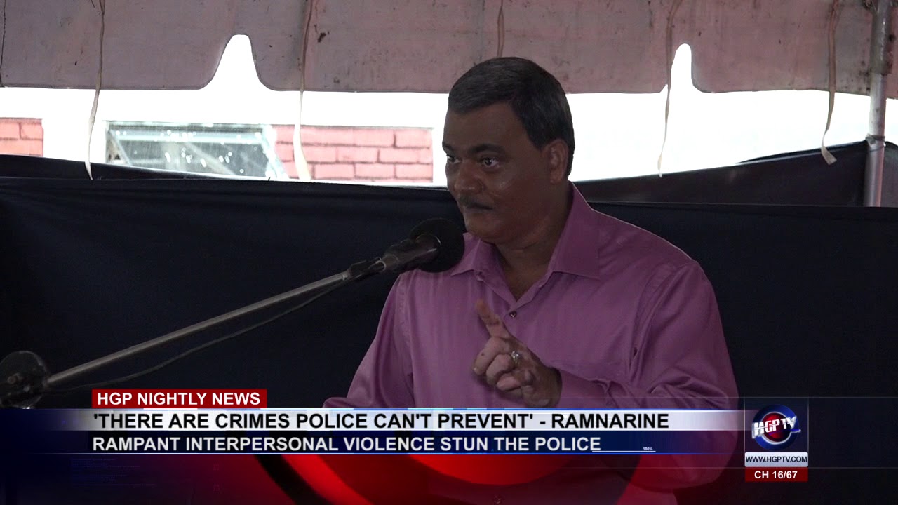 'THERE ARE CRIMES POLICE CAN'T PREVENT' -   RAMNARINE