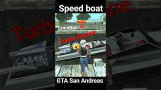 how to get a speed boat in gta san andreas 🚤.It has a Turbo Engine 💀.#gta #gaming #shorts