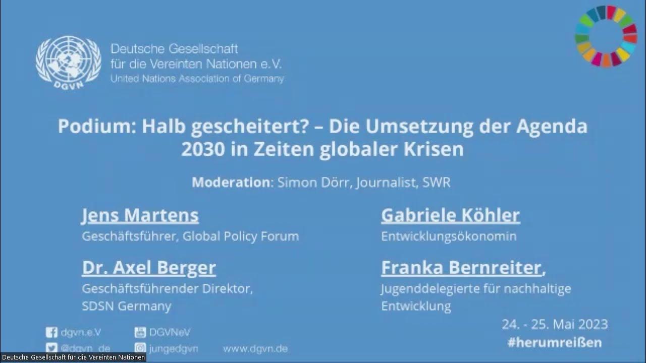 #Herumreissen: Halb gescheitert? – Die Umsetzung der Agenda 2030 in ...