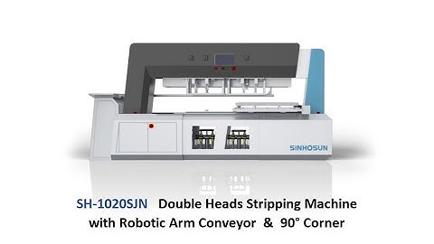 Sinhosun SH-1020SJN Double Heads Stripping Blanking Machine With 90 Degree Corner