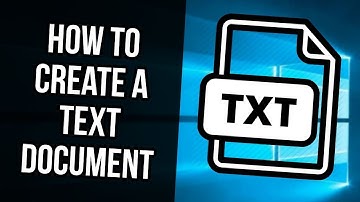 💻how to create a windows text document?