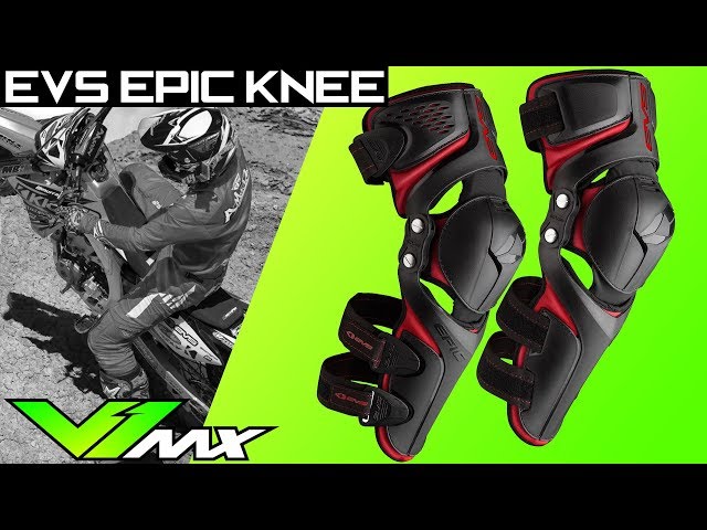 EVS Sports Black Epic CE Knee Pads - Dennis Kirk