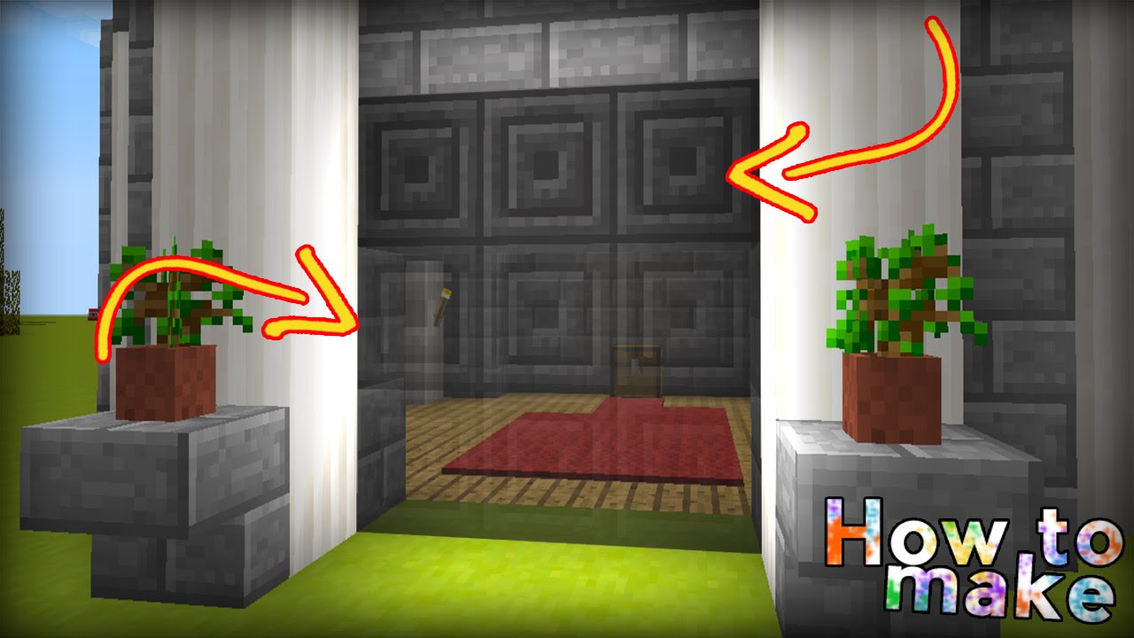 Minecraft: How to make an AUTOMATIC DOOR!