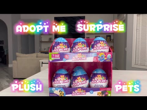 Adopt Me Surprise Plush Pets Unboxing