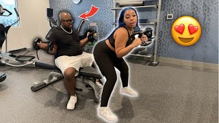 Leading My Husband On While Working Out…