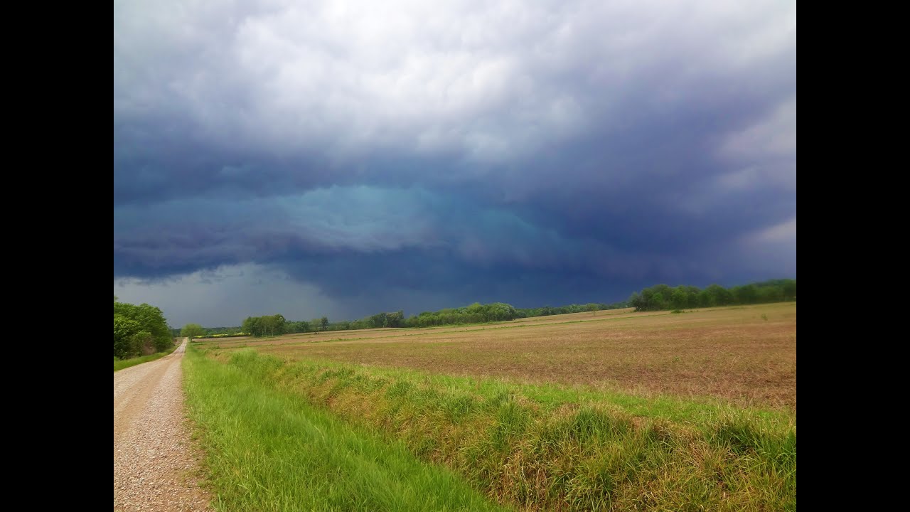 Shelf Cloud Severe Storm Chase 5-11-16 TimeLapse - YouTube