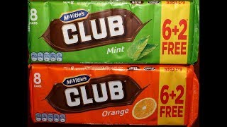 McVitie s Club Avaliacao de Menta e Laranja