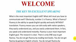 English Podcast || The KEY To Speak English Excellently (Subtitles)