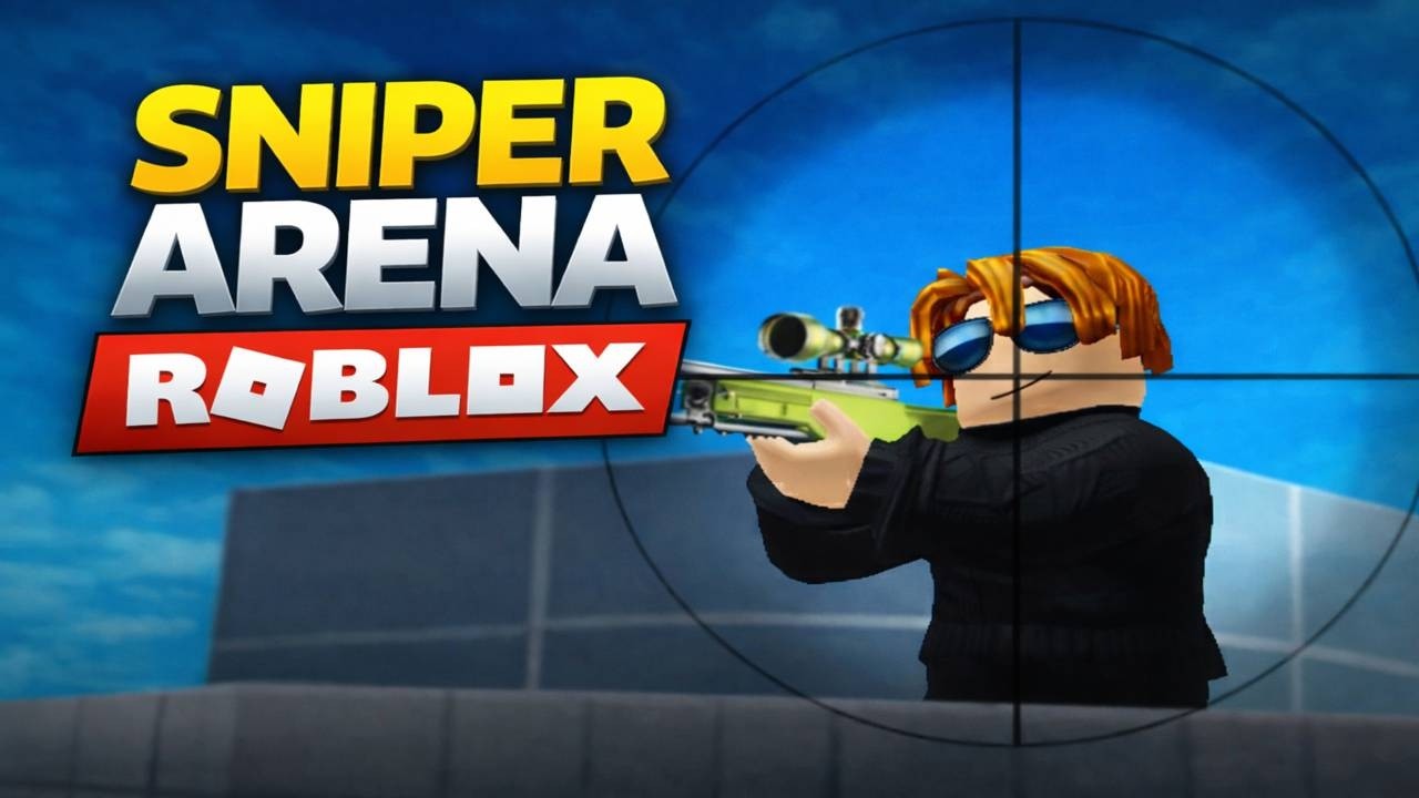 Jogando Sniper Arena no Roblox (muito frenético!!!)
