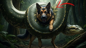 Brave Rescue Team Saves German Shepherd from Giant Python | Heart-Touching Animal Rescue Story