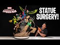 How i saved the worlds largest spiderman vs sinister six statue diorama