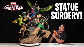 How I Saved the WORLD'S LARGEST SPIDER-MAN vs. SINISTER SIX STATUE DIORAMA!!!