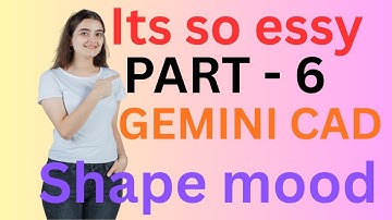 Gemini CAD Tutorial – Part 6 | Advanced Shape Mode Tools for Perfect Pattern Design