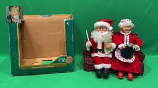 Gemmy 1995 “Animated Claus Couple Making a List”