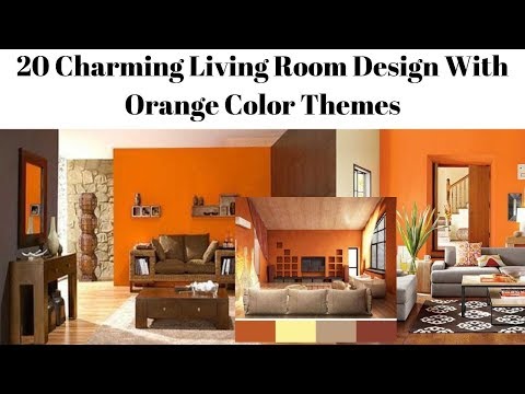 Video: Orange Farve I Interiøret (81 Fotos): Hvilke Farver Matcher Det? Orange Vægge Og Sofaer, Orangefarvede Møbler