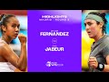 Leylah fernandez vs ons jabeur  2024 madrid round 3  wta match highlights