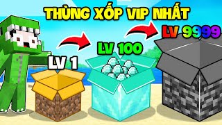 KHANGG BEDWARS THỬ THÁCH 24H SINH TỒN NÂNG CẤP THÙNG XỐP TỪ LV 1 ĐẾN LV 9999 TRONG MINECRAFT ??