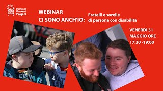 Ci sono anch'io: fratelli e sorelle di persone con disabilità: il webinar di Parent Project