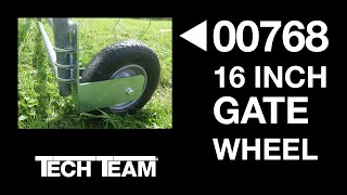 Big Cattle Gates Can Be Tough To Open - Tech Team’s 00768 - 16” Flat Free Gate Wheel Makes It Easy by TechTeam 100 views 8 months ago 36 seconds
