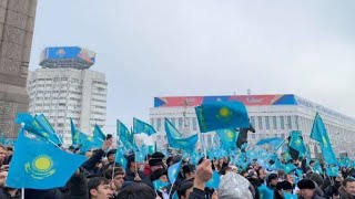 Анонимусы устроили митинг в Казахстане. Нур-Султан. 32.13.2022