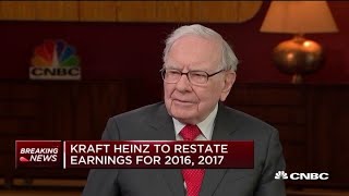 Warren Buffett on Kraft Heinz restating earnings