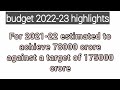 1 marks pakke|| RBI Grade B 2022 || disinvestment || union budget highlights ||