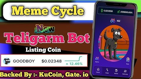 MemeCycle Airdrop telegram bot II Backed By Kucoin,Gate. io II verified project best mininig airdrop