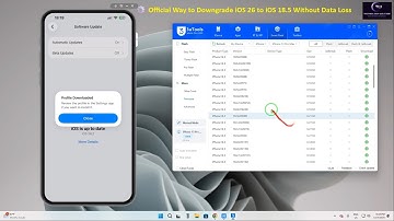 🧩 Easiest Way to Downgrade iOS 26 → 18.5 Without Data Loss | Official Update Fix (2026)✅