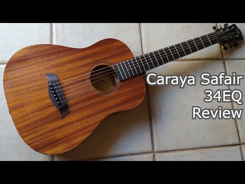 Caraya 34 All Mahogany Built-In Pickups/Tuner Acoustic Guitar