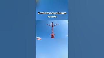 Movable tower assembly device#automobile #excavator #buildingstructure