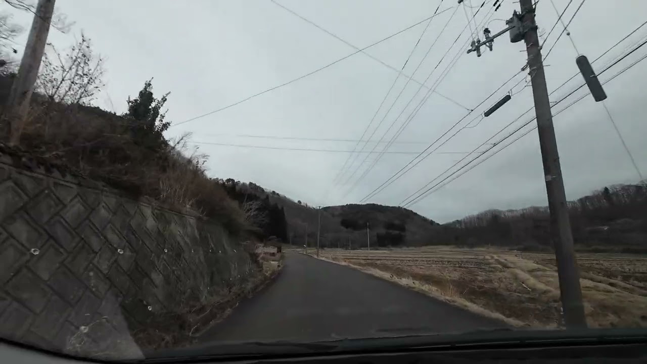 ドライブ動画#72 相馬市玉野地区から松が房ダムまで#4k動画