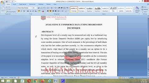 ANALYZING E-COMMERCE DATA USING REGRESSION TECHNIQUE PYTHON PROJECT 2020
