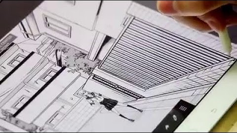 Working on a background with the Depth Pen MediBang Paint