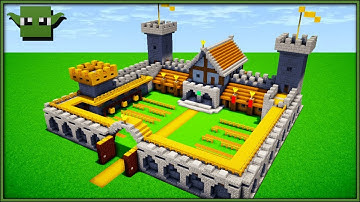 Minecraft  Fortified Archery Range Tutorial (EASY 5X5 BUILDING SYSTEM)