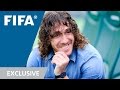 Puyol watches Puyol at the World Cup