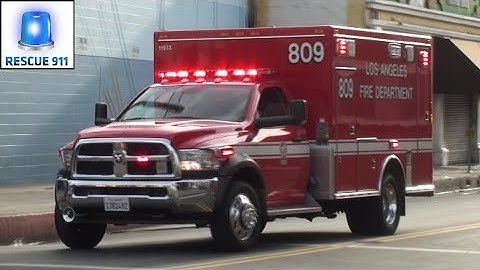 [LAFD] Rescue 809 Los Angeles Fire Department