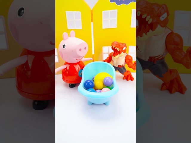 Satisfying ASMR Peppa Pig Pool Party #asmr #satisfying #toys